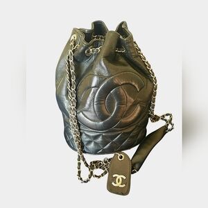 Vintage CC Quilted Bucket bag